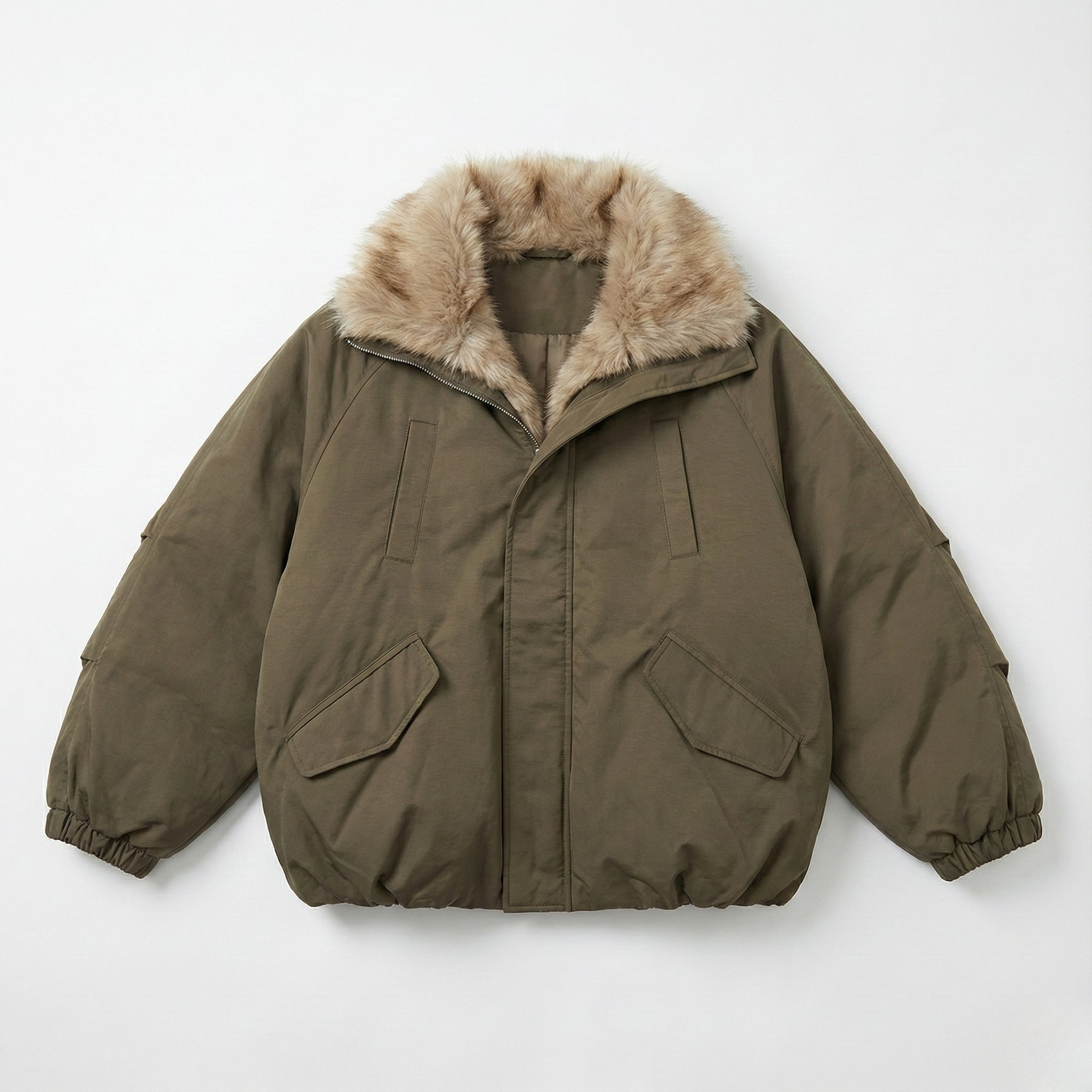 Twilight Aura Fur Bomber Jacket