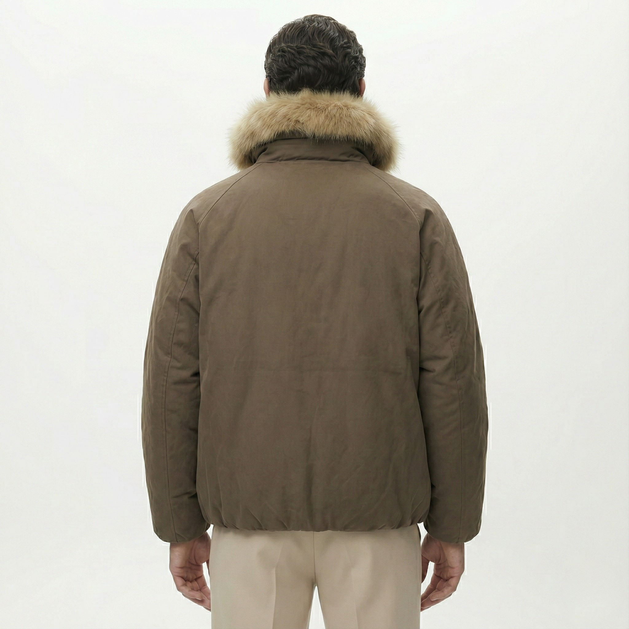 Twilight Aura Fur Bomber Jacket