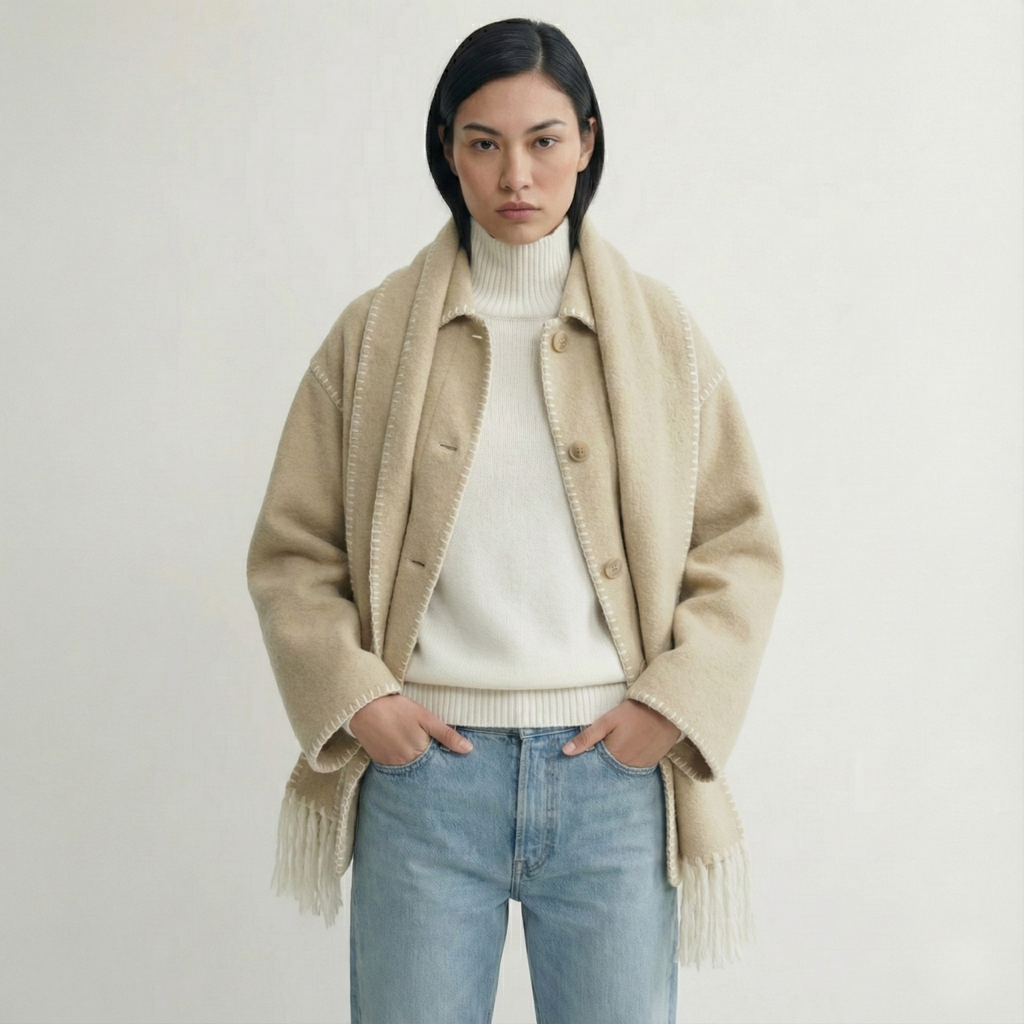 Atelier Wool Scarf Coat