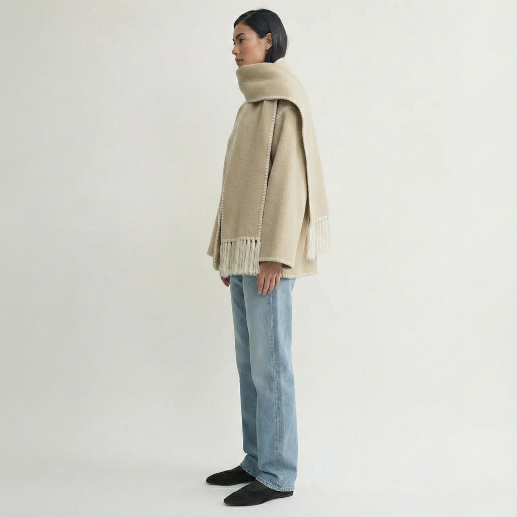 Atelier Wool Scarf Coat