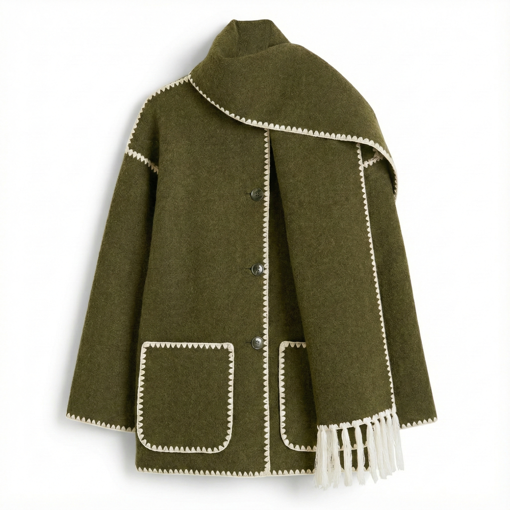 Atelier Wool Scarf Coat