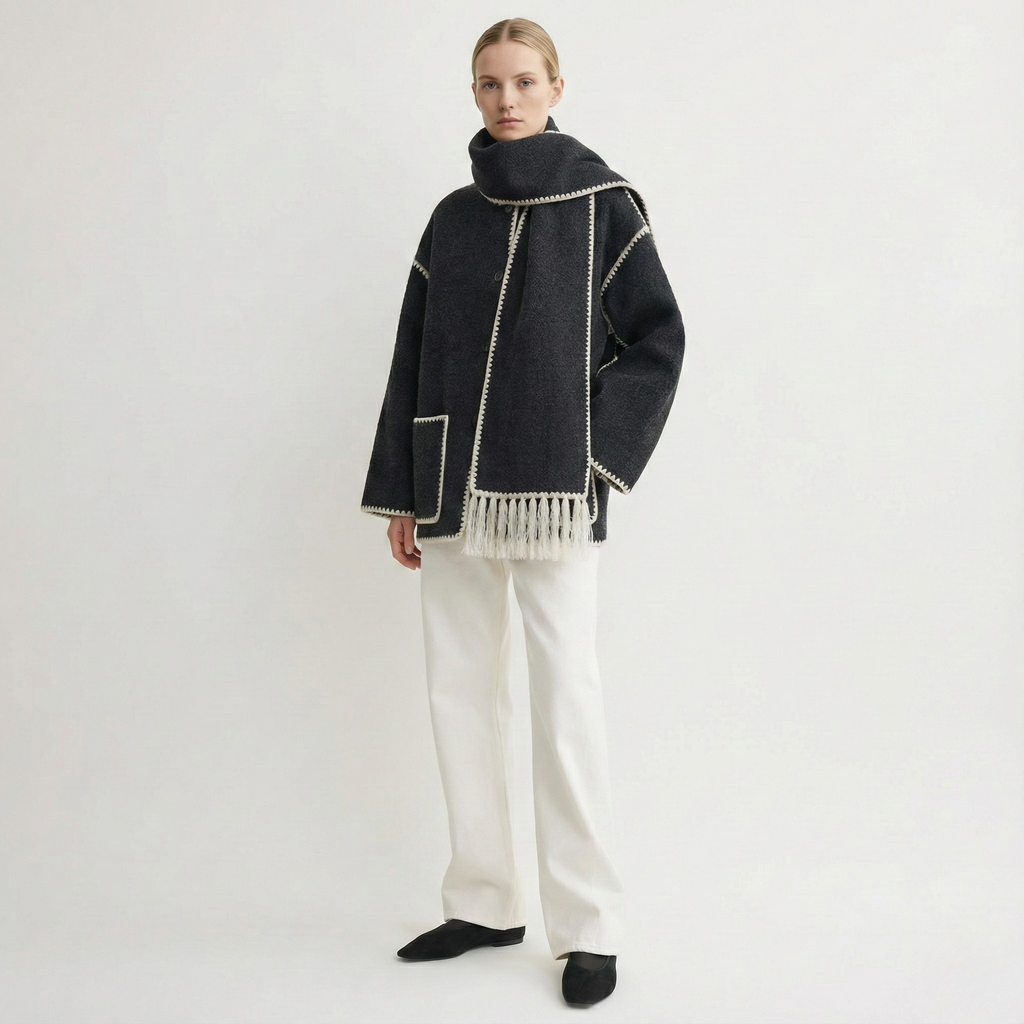Atelier Wool Scarf Coat