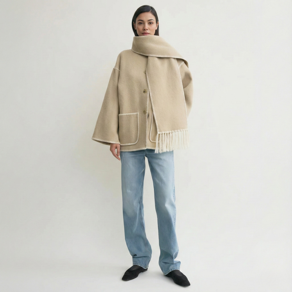 Atelier Wool Scarf Coat