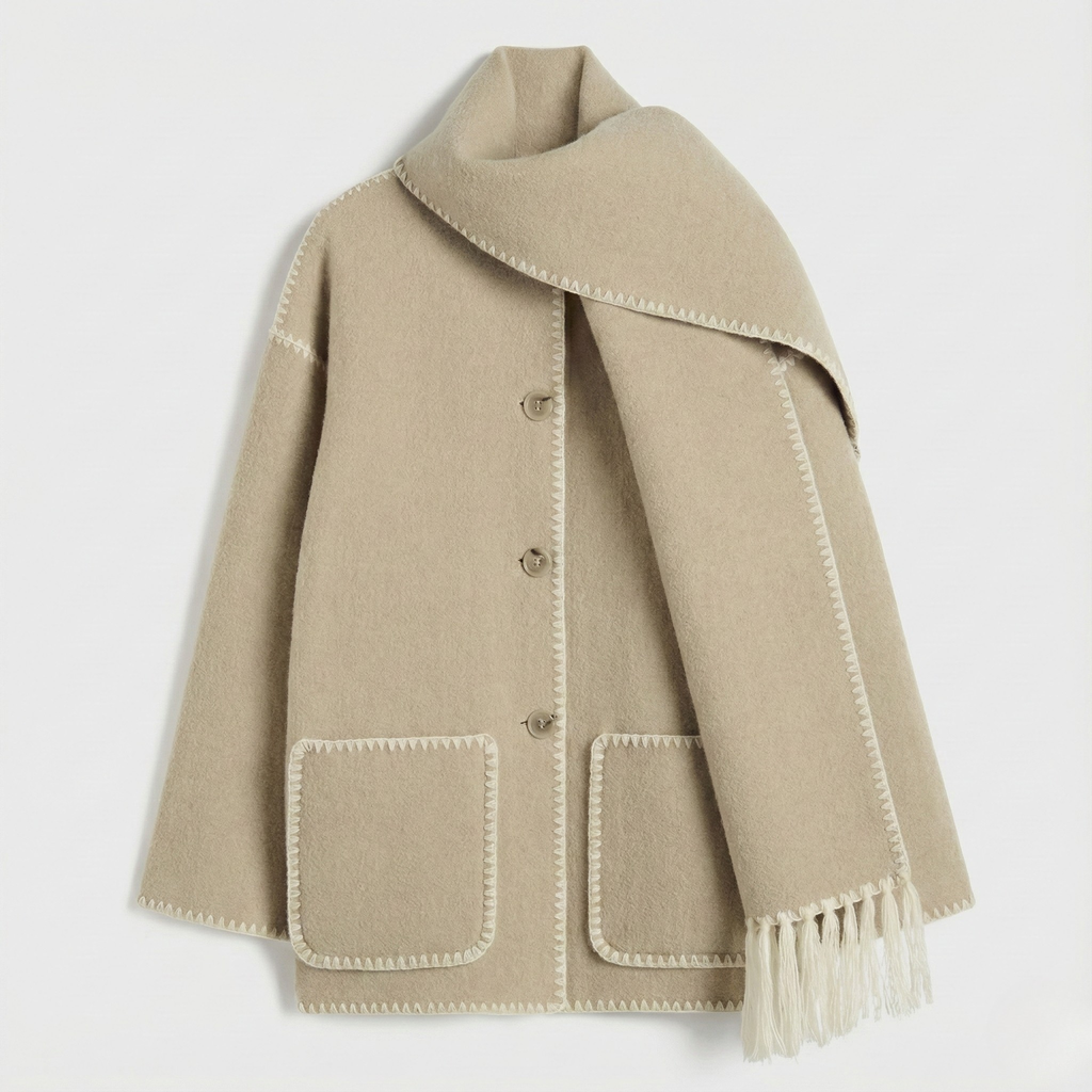 Atelier Wool Scarf Coat