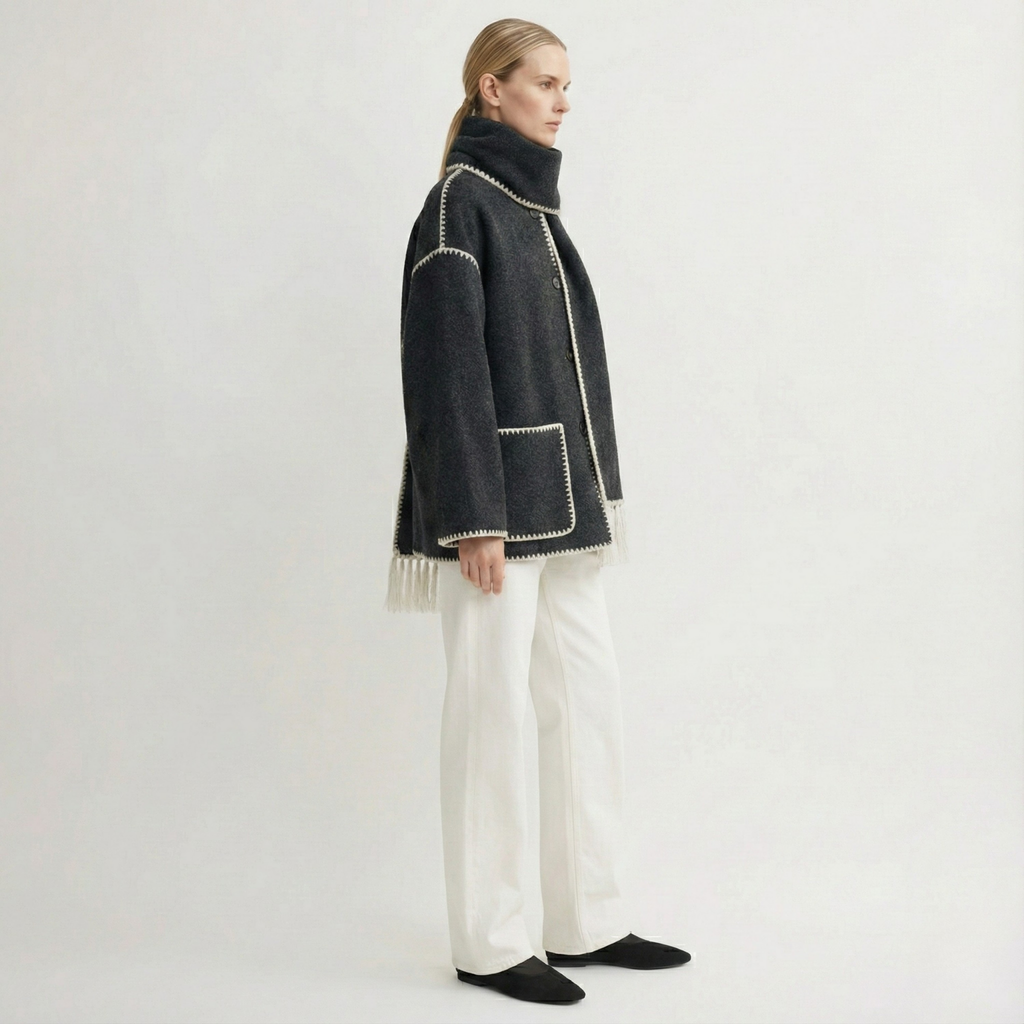 Atelier Wool Scarf Coat