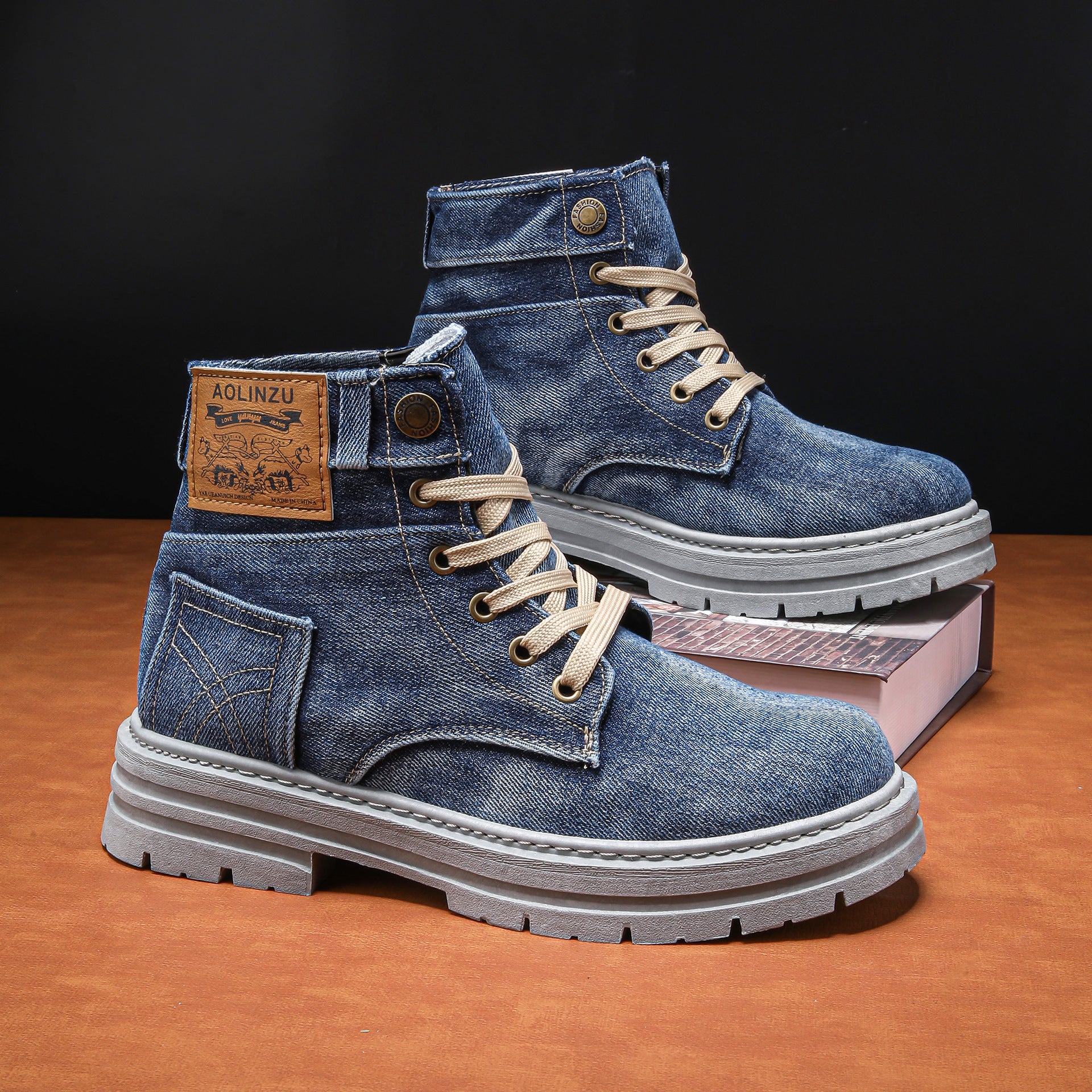 Urban Grit Denim Boots