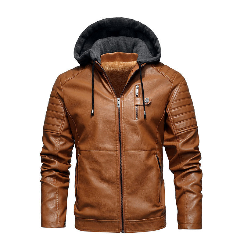 Sanctuary Hooded Leather Jacket