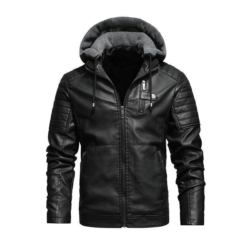 Sanctuary Hooded Leather Jacket
