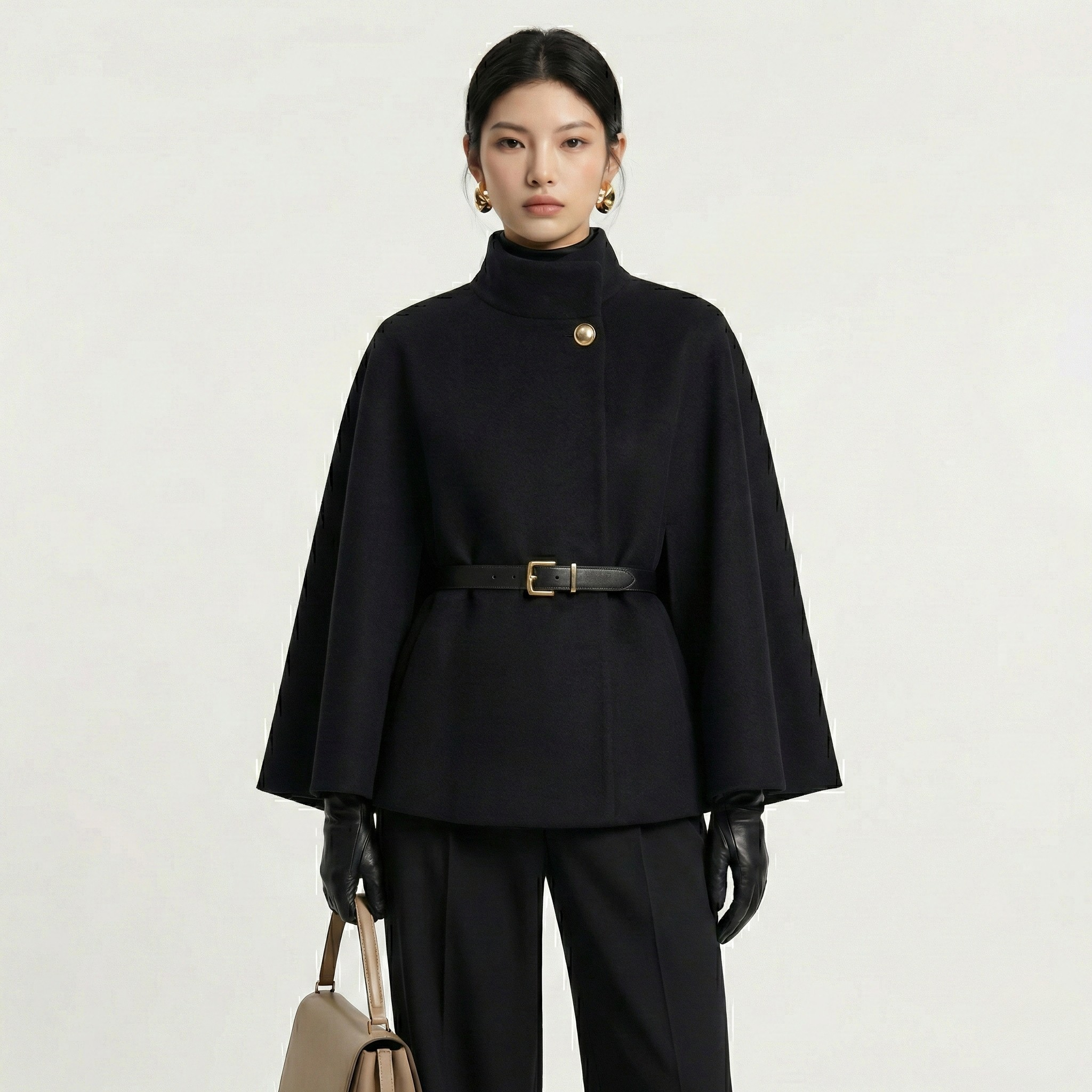 Savoy Wool Blend Cape