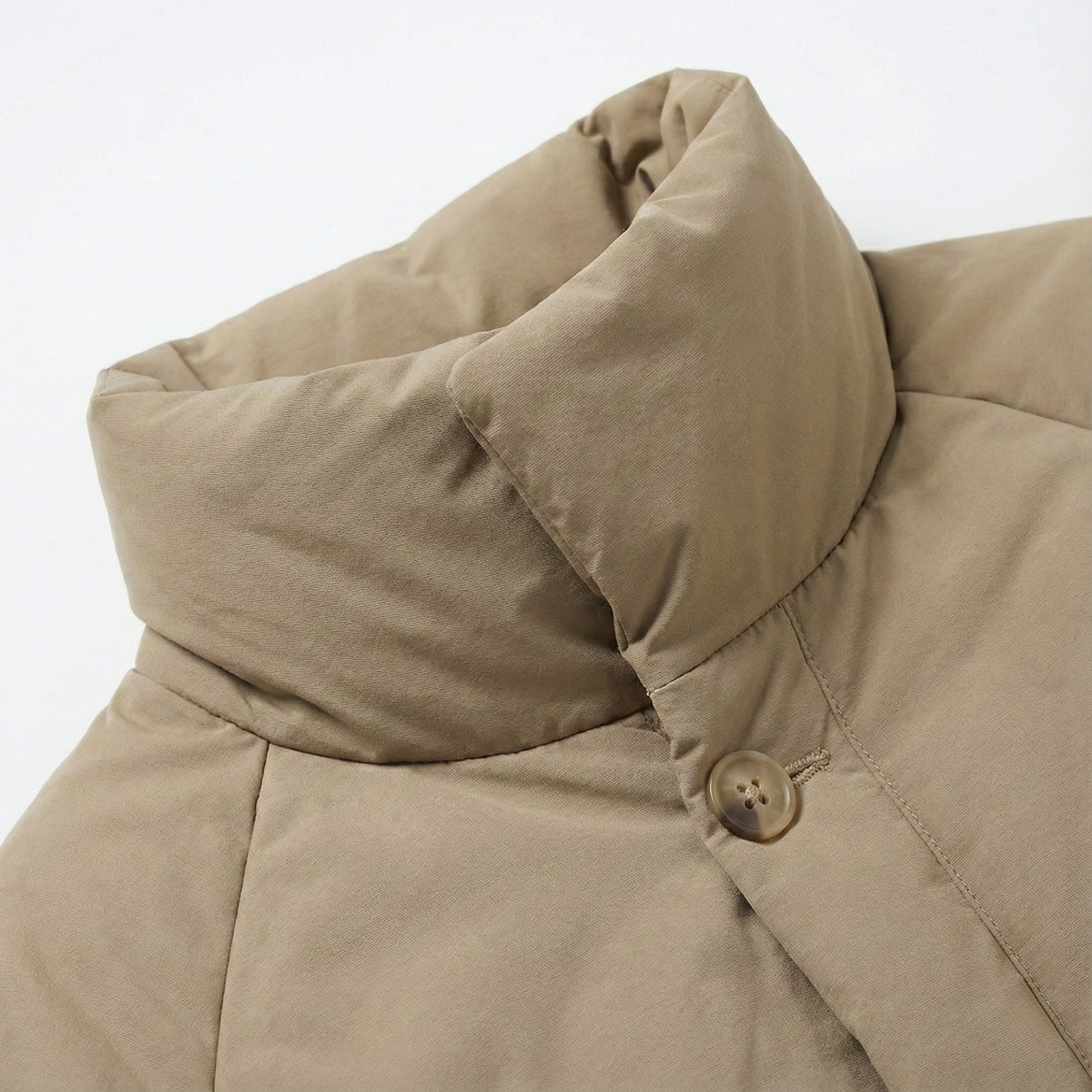 Camel Cloud Fortress Long Puffer Coat