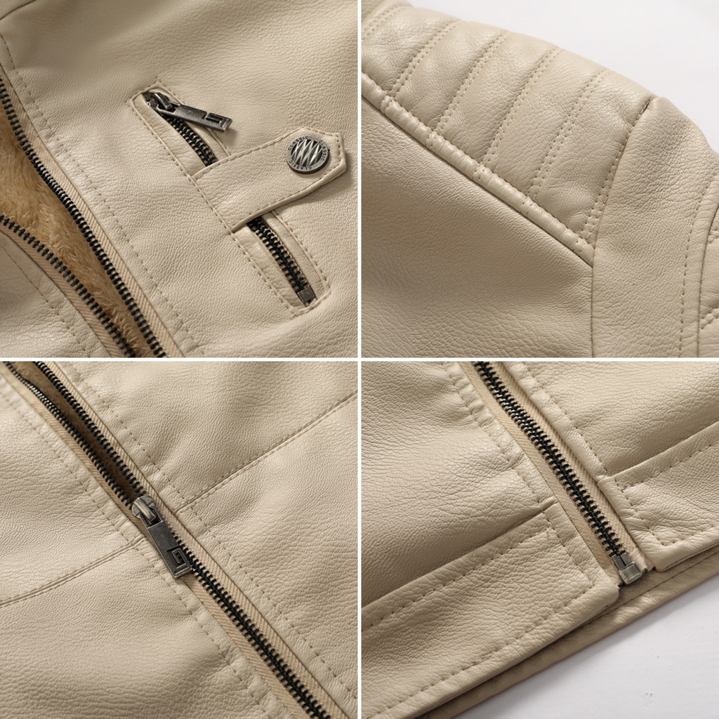 Sanctuary Hooded Leather Jacket