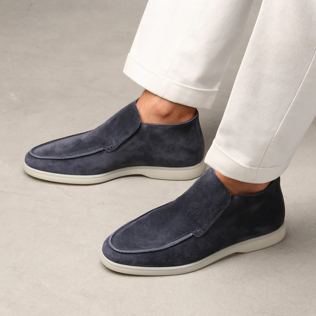 Velour Genuine Leather Loafers