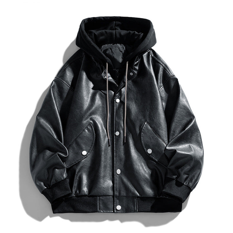 Maverick Hooded Leather Jacket