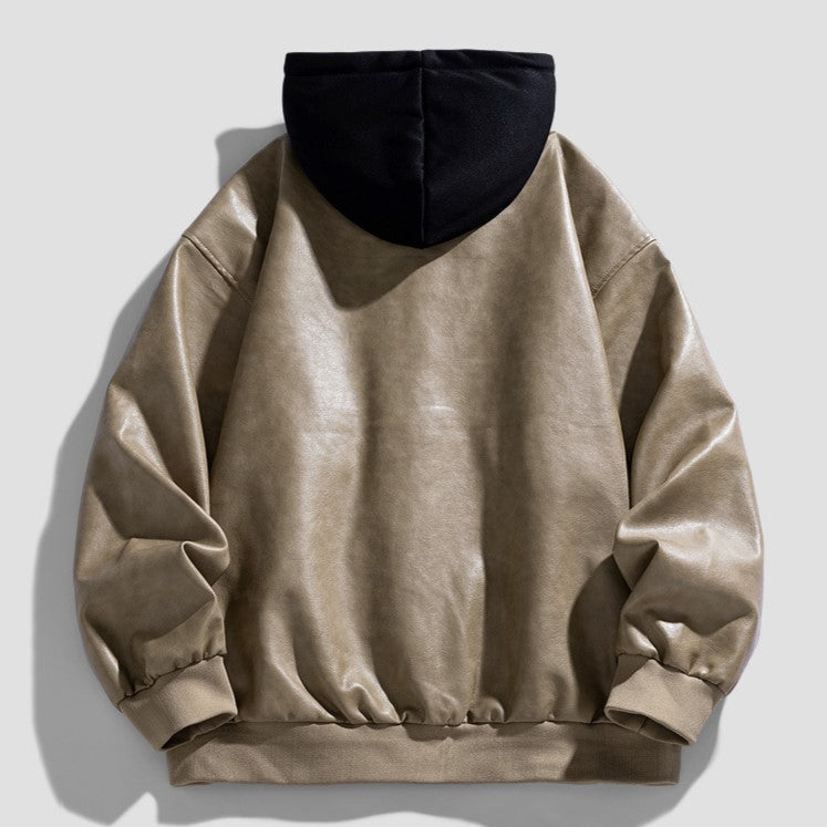 Maverick Hooded Leather Jacket