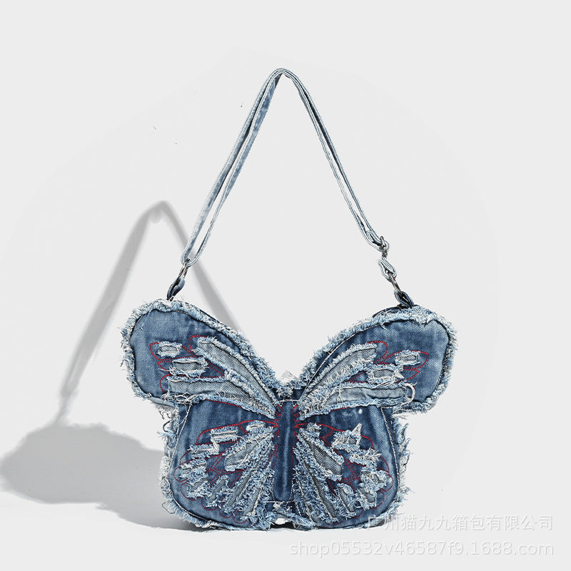 Daydream Butterfly Denim Bag