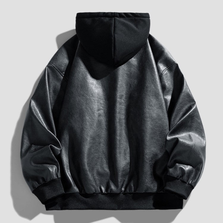 Maverick Hooded Leather Jacket