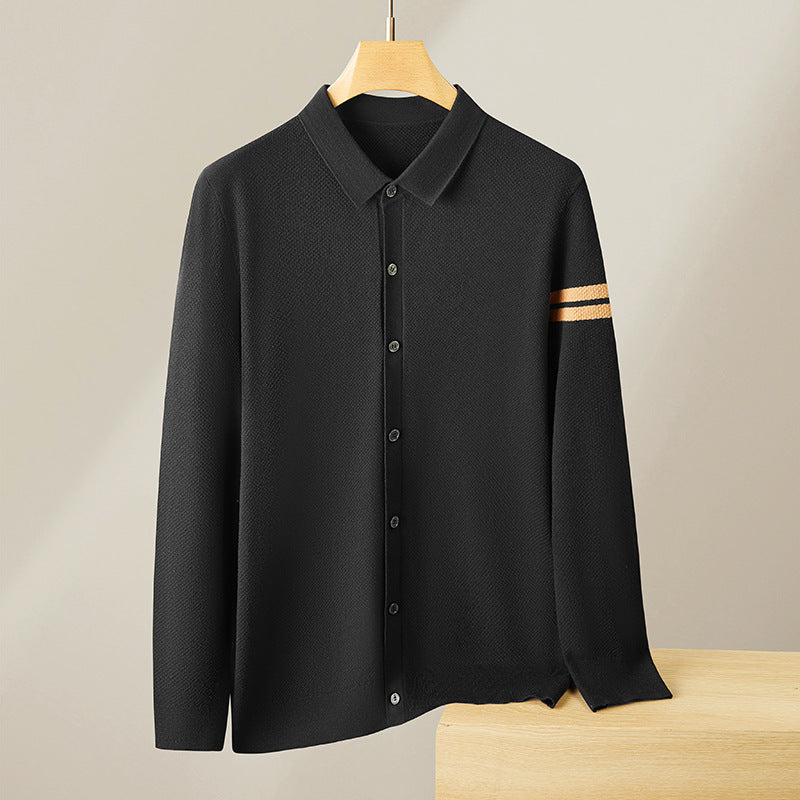 Baroque Knitted Wool Cardigan