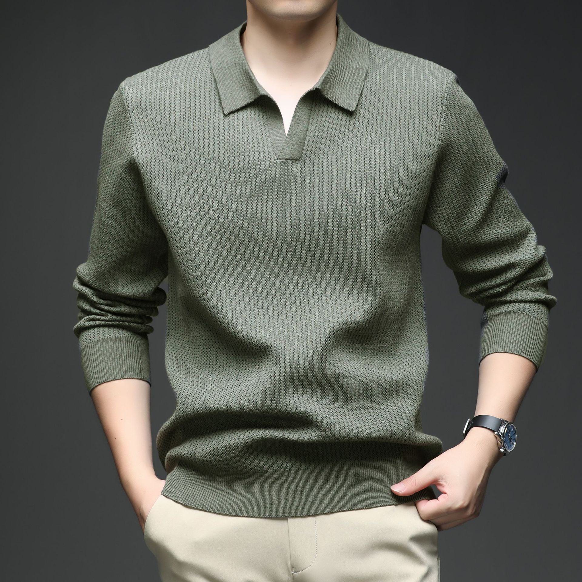 Signature Knitted Polo Jumper