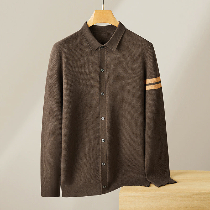 Baroque Knitted Wool Cardigan