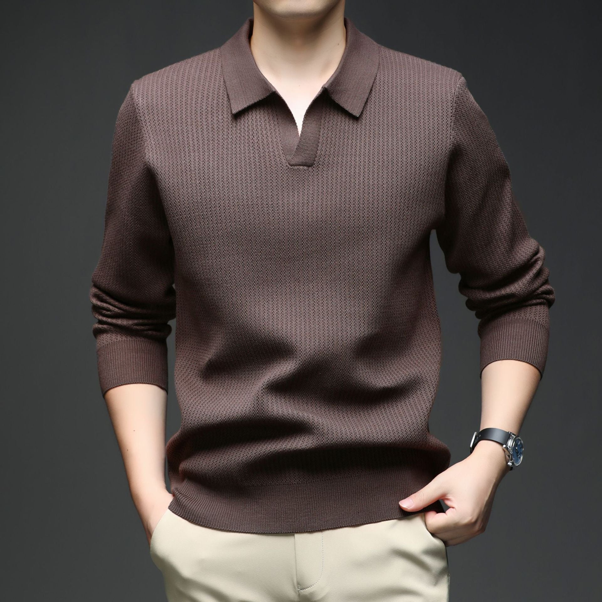 Signature Knitted Polo Jumper