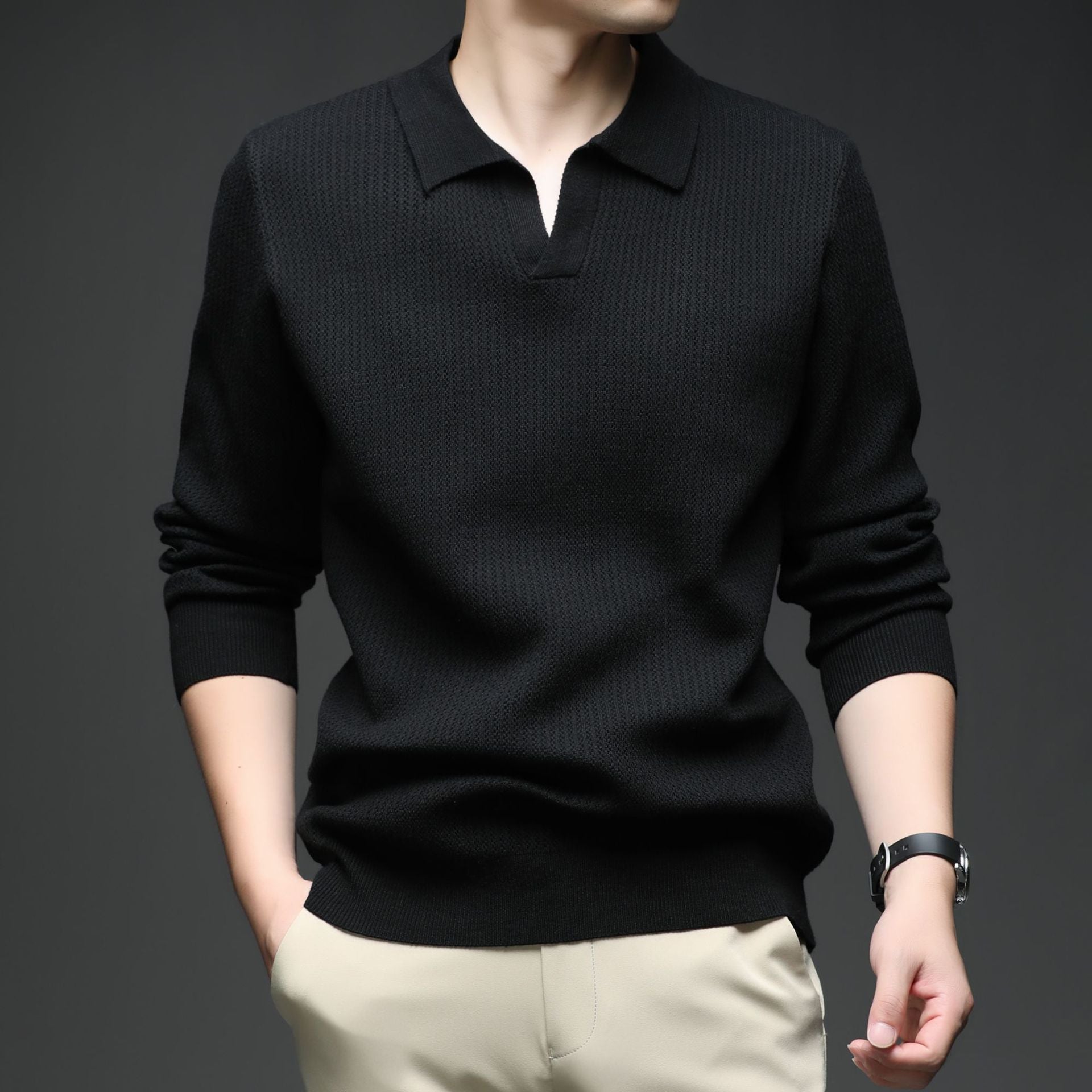 Signature Knitted Polo Jumper