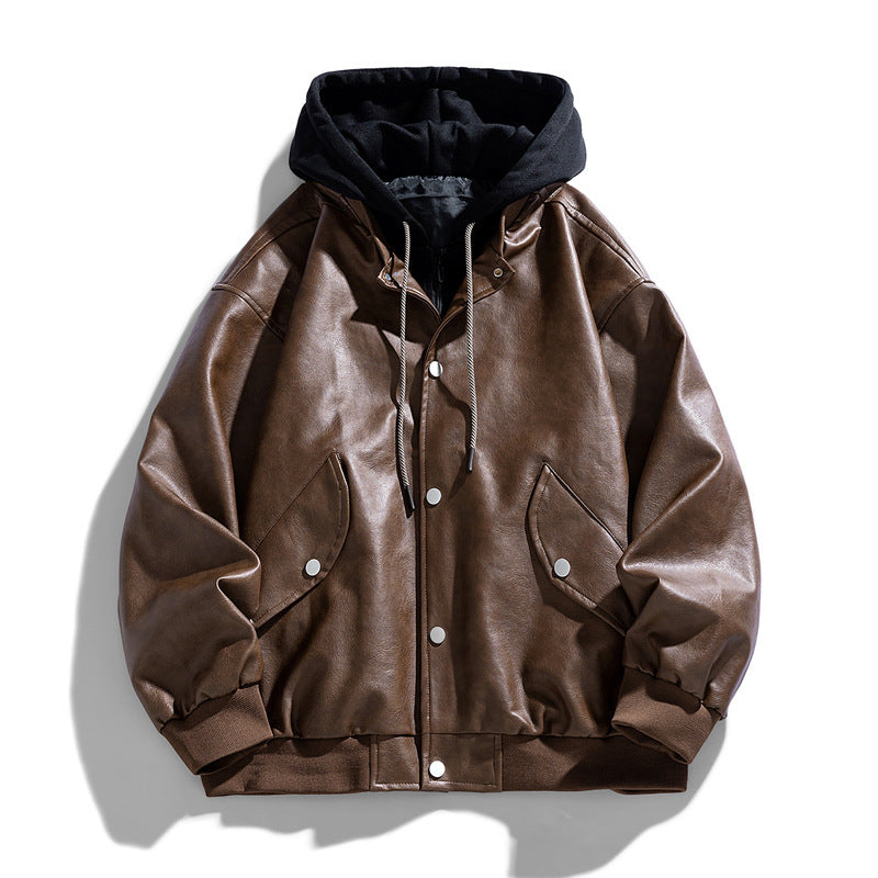 Maverick Hooded Leather Jacket