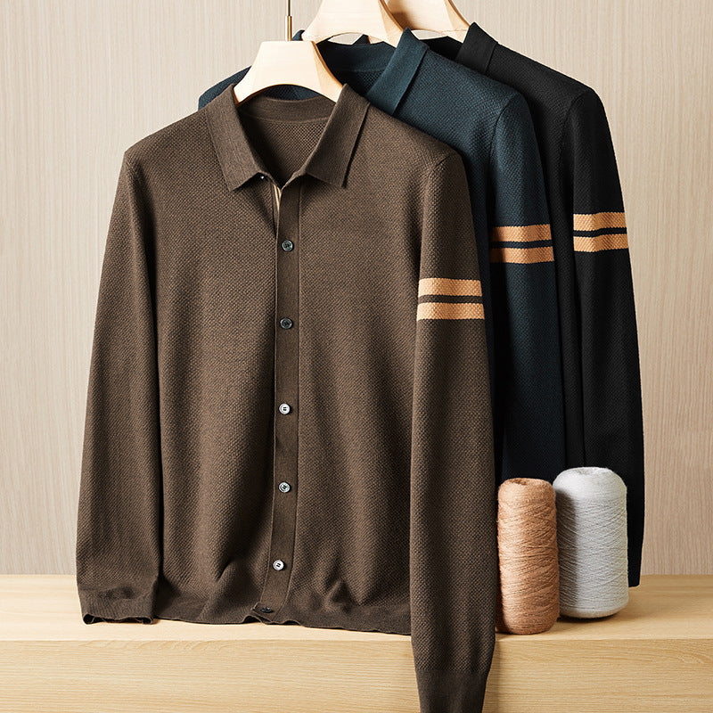 Baroque Knitted Wool Cardigan